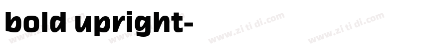 bold upright字体转换
